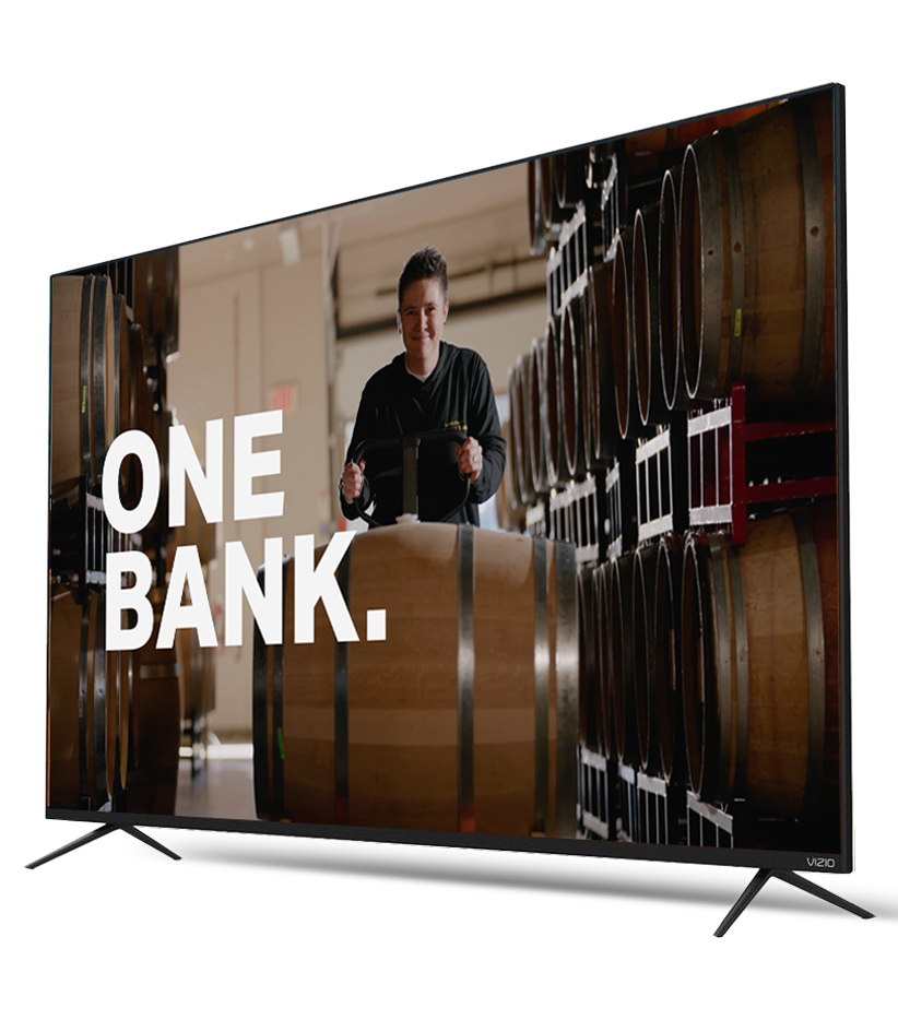 One Bank. TV Mockup